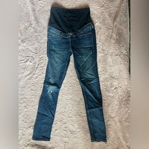 H&M Distressed Skinny Maternity Jeans size 8.